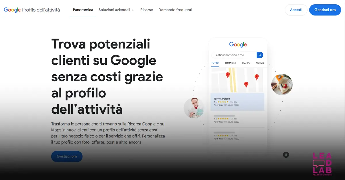 Come creare e gestire Google Business Profile - Lead lab